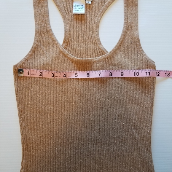 Rose Gold Lurex Tank - Picture 4 of 6